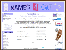 Tablet Screenshot of names-4-cat.com